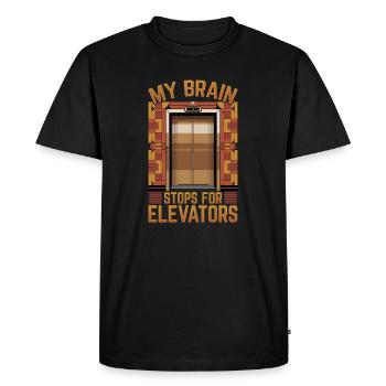 Ascenseur pour tout-petits et enfants - T-shirt Premium bio Homme - noir - Devant - Nico (187cm)