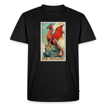 Dragon Dragon - Men's Premium Organic T-Shirt - black - Front - Nico (187cm)