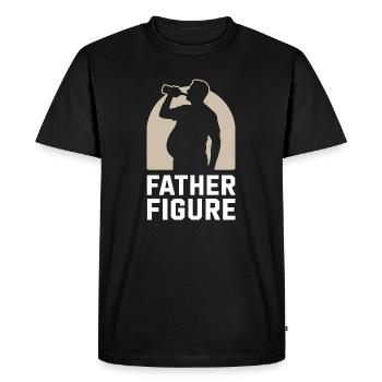Figure paternelle drôle ventre de bière papa Bod - T-shirt Premium bio Homme - noir - Devant - Nico (187cm)