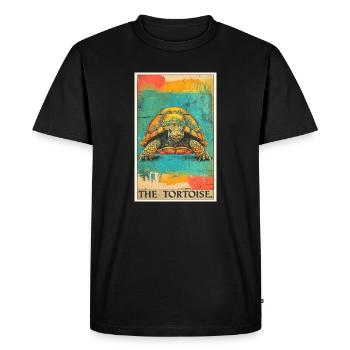 Tortoises Tortoise - Men's Premium Organic T-Shirt - black - Front - Nico (187cm)