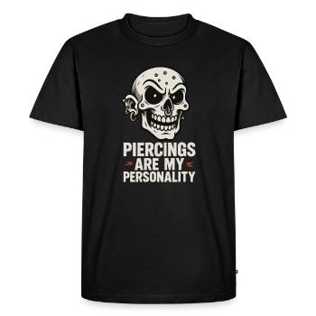 Piercing Addict Body Mod Enthusiast - T-shirt Premium bio Homme - noir - Devant - Nico (187cm)