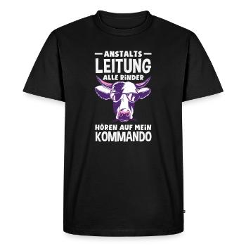 Prison Management Chief Management - Men's Premium Organic T-Shirt - black - Front - Nico (187cm)