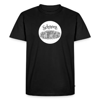 Bremen Schnoorviertel – Hand-drawn Old Town I - Men's Premium Organic T-Shirt - black - Front - Nico (187cm)