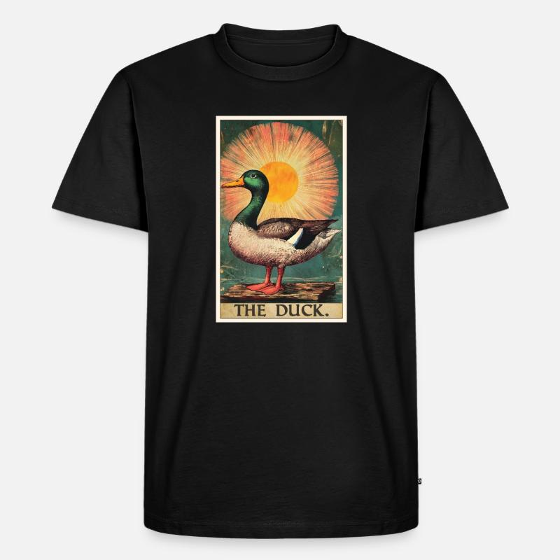 Enten Ente - Männer Premium Bio T-Shirt - Schwarz