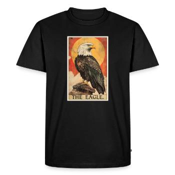 Eagle - Men's Premium Organic T-Shirt - black - Front - Nico (187cm)