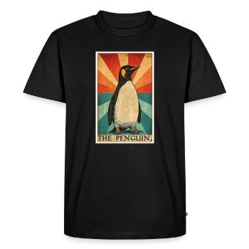 Pingouins Pingouin - T-shirt Premium bio Homme - noir - Devant - Nico (187cm)