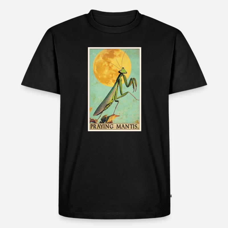 Gottesanbeterinnen Gottesanbeterin - Männer Premium Bio T-Shirt - Schwarz