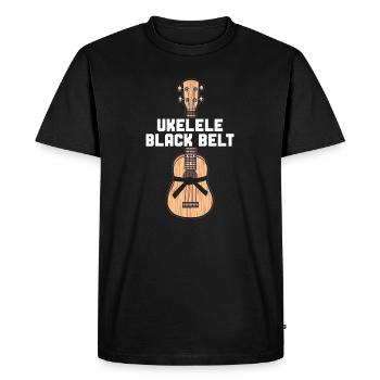 Ukulélé hawaïen Ukulélé Ukulélé Noir - T-shirt Premium bio Homme - noir - Devant - Nico (187cm)