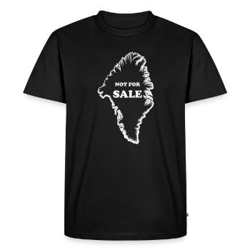 Greenland is not for sale - Free Greenland - Men's Premium Organic T-Shirt - black - Front - Nico (187cm)