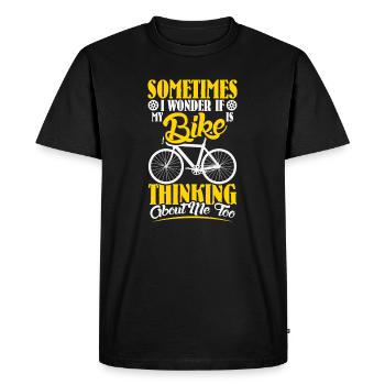 VTT VTT Vélo de Parole Descendance VTT - T-shirt Premium bio Homme - noir - Devant - Nico (187cm)