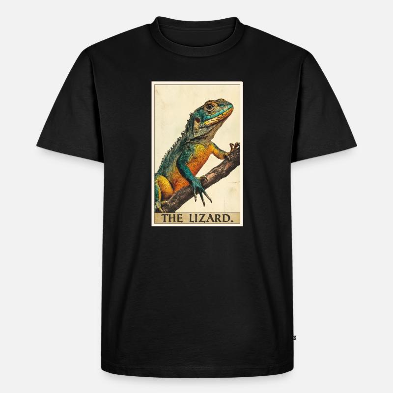 Eidechsen Eidechse - Männer Premium Bio T-Shirt - Schwarz