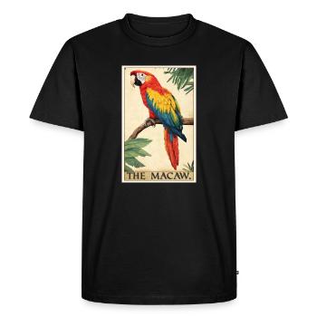 Macaw's Era - Men's Premium Organic T-Shirt - black - Front - Nico (187cm)