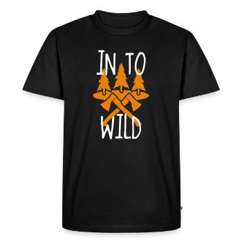 Dans la Wild Wald Äxte - T-shirt Premium bio Homme - noir - Devant - Nico (187cm)