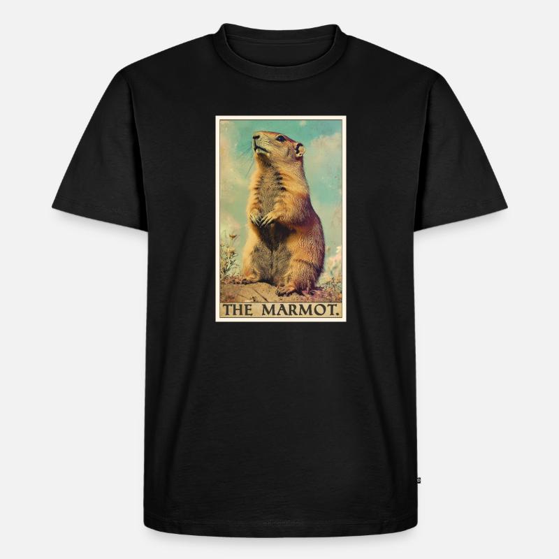 Marmots Groundhog - Men's Premium Organic T-Shirt - black