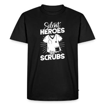 Anesthesiologist Heroes In Scrub Specialist - Men's Premium Organic T-Shirt - black - Front - Nico (187cm)