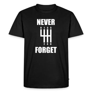 N’oubliez jamais Mec Car Passionné de voitures - T-shirt Premium bio Homme - noir - Devant - Nico (187cm)