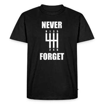 N’oubliez jamais Mec Car Passionné de voitures - T-shirt Premium bio Homme - noir - Devant - Nico (187cm)