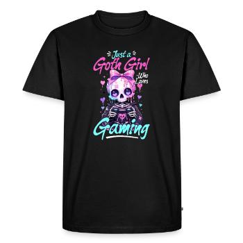 Pastel Goth Soft Goth Gaming Gamer - T-shirt Premium bio Homme - noir - Devant - Nico (187cm)