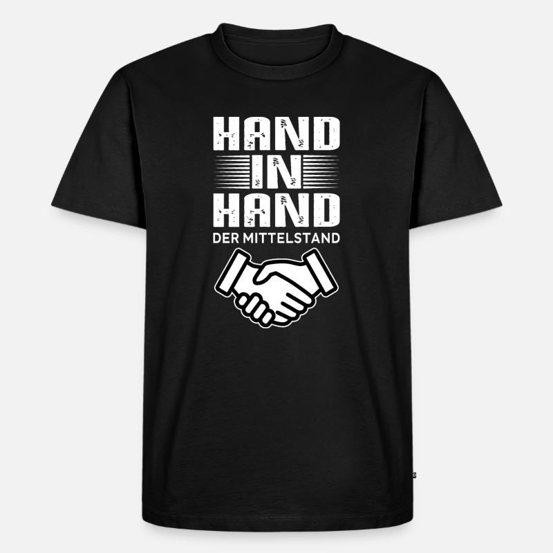 main dans la main - T-shirt Premium bio Homme - noir