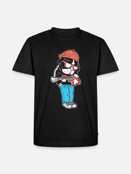 A Rock Star Bandmitglied - Männer Premium Bio T-Shirt - Schwarz