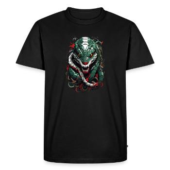 Serpent - T-shirt Premium bio Homme - noir - Devant - Nico (187cm)