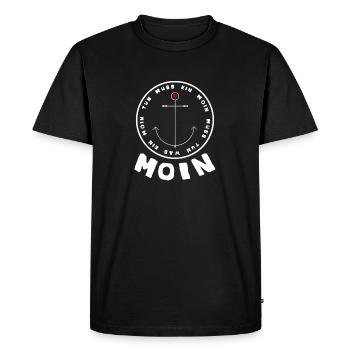 Espèce de moules Worms Moin Allemagne du Nord - T-shirt Premium bio Homme - noir - Devant - Nico (187cm)