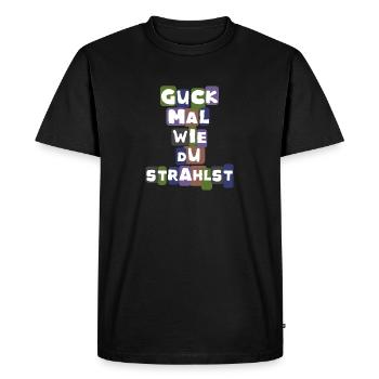 Concevoir pour l’amour et pour aimer - T-shirt Premium bio Homme - noir - Devant - Nico (187cm)