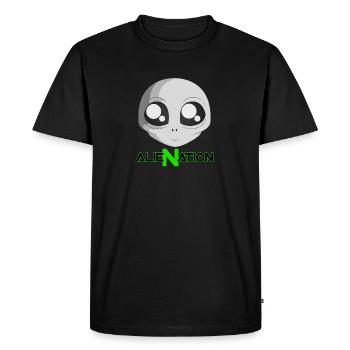 Aliénation - T-shirt Premium bio Homme - noir - Devant - Nico (187cm)