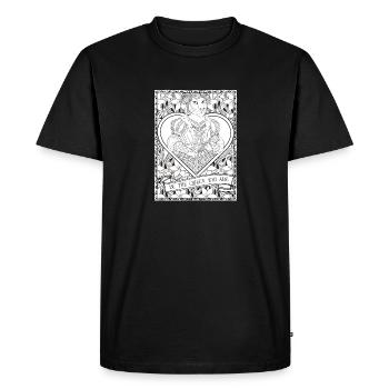 Be The Queen Vintage Lioness Fantasy Animal Glam G - Men's Premium Organic T-Shirt - black - Front - Nico (187cm)