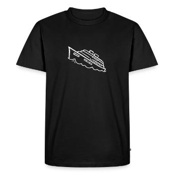 Chute de bateau de croisière - T-shirt Premium bio Homme - noir - Devant - Nico (187cm)