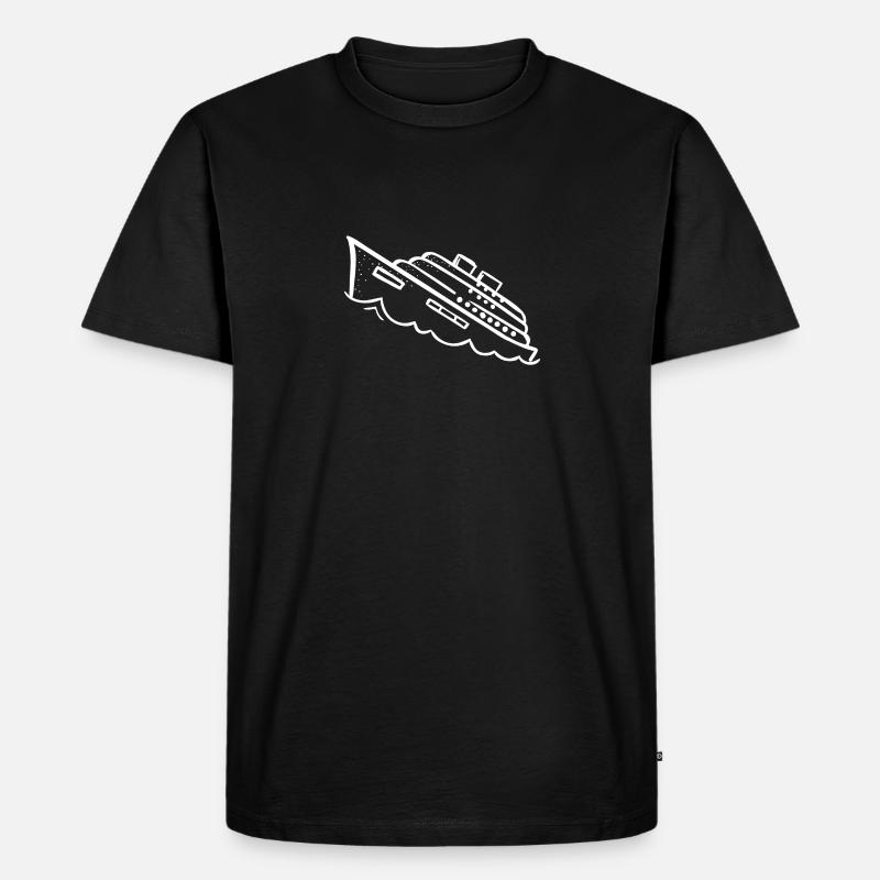 Sinkendes Kreuzfahrtschiff - Männer Premium Bio T-Shirt - Schwarz