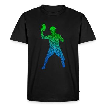 Disc Golf Sport Disc Golf Disc Boys Disc Golfer - Men's Premium Organic T-Shirt - black - Front - Nico (187cm)