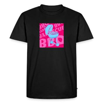 Barbecue Barbecue d’été Barbecue Barbecue (rose/blue) - T-shirt Premium bio Homme - noir - Devant - Nico (187cm)