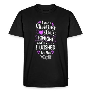 Astronaute de Star Wish Moon - T-shirt Premium bio Homme - noir - Devant - Nico (187cm)