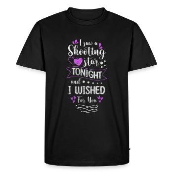 Starry Sky Wish Moon - T-shirt Premium bio Homme - noir - Devant - Nico (187cm)
