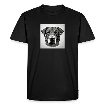 Labrador design for dog lovers - Men's Premium Organic T-Shirt - black - Front - Nico (187cm)