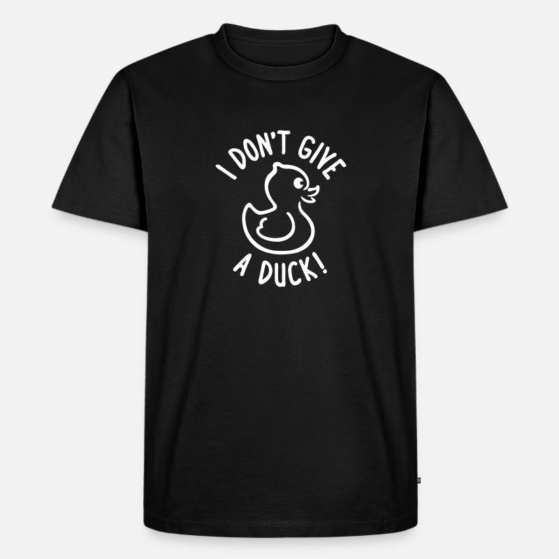 Don't give a Duck - Männer Premium Bio T-Shirt - Schwarz