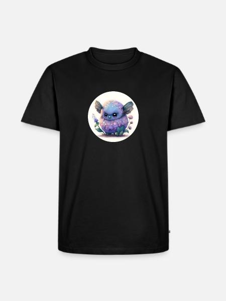Cute and fantasy animal - Men's Premium Organic T-Shirt - black