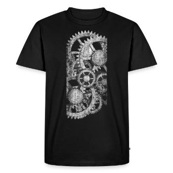 Steampunk Steam Punk Gears Gear - T-shirt Premium bio Homme - noir - Devant - Nico (187cm)
