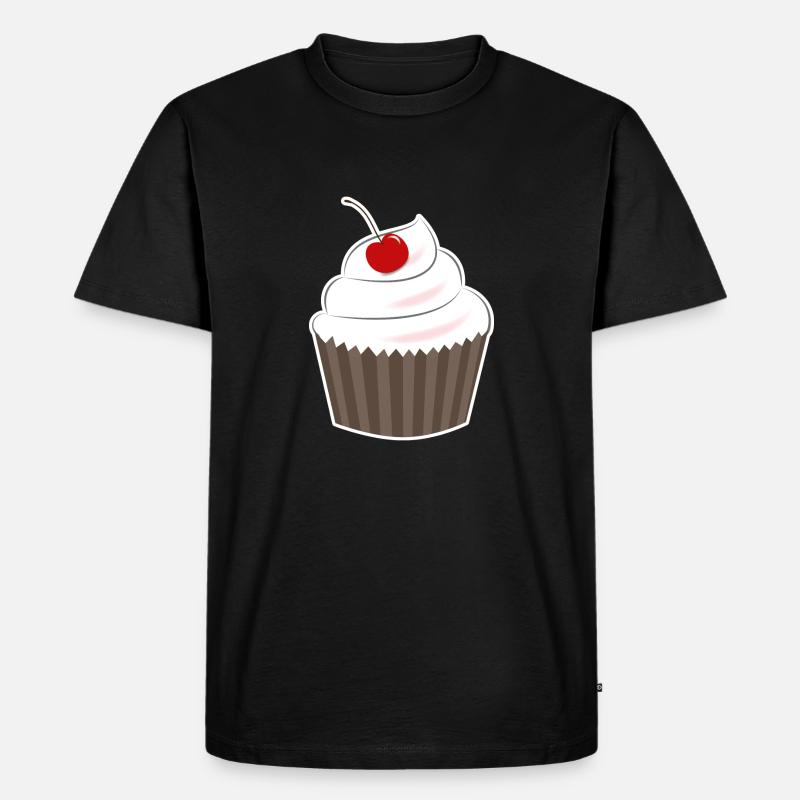 muffin - Männer Premium Bio T-Shirt - Schwarz