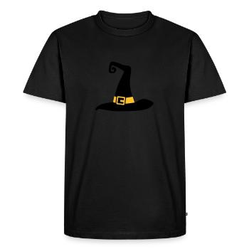 Chapeau - T-shirt Premium bio Homme - noir - Devant - Nico (187cm)