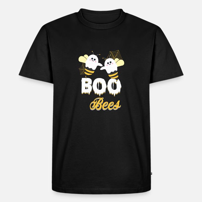 Boo Bienen - Männer Premium Bio T-Shirt - Schwarz