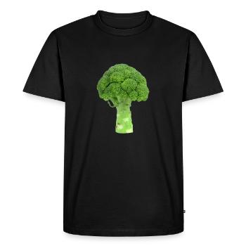 Brocoli. brocoli - T-shirt Premium bio Homme - noir - Devant - Nico (187cm)