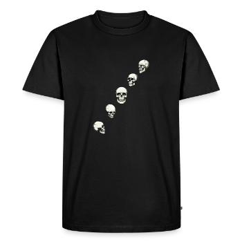 Crâne - T-shirt Premium bio Homme - noir - Devant - Nico (187cm)