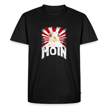 Angry Seagull Harbor Eagle 3 - Men's Premium Organic T-Shirt - black - Front - Nico (187cm)