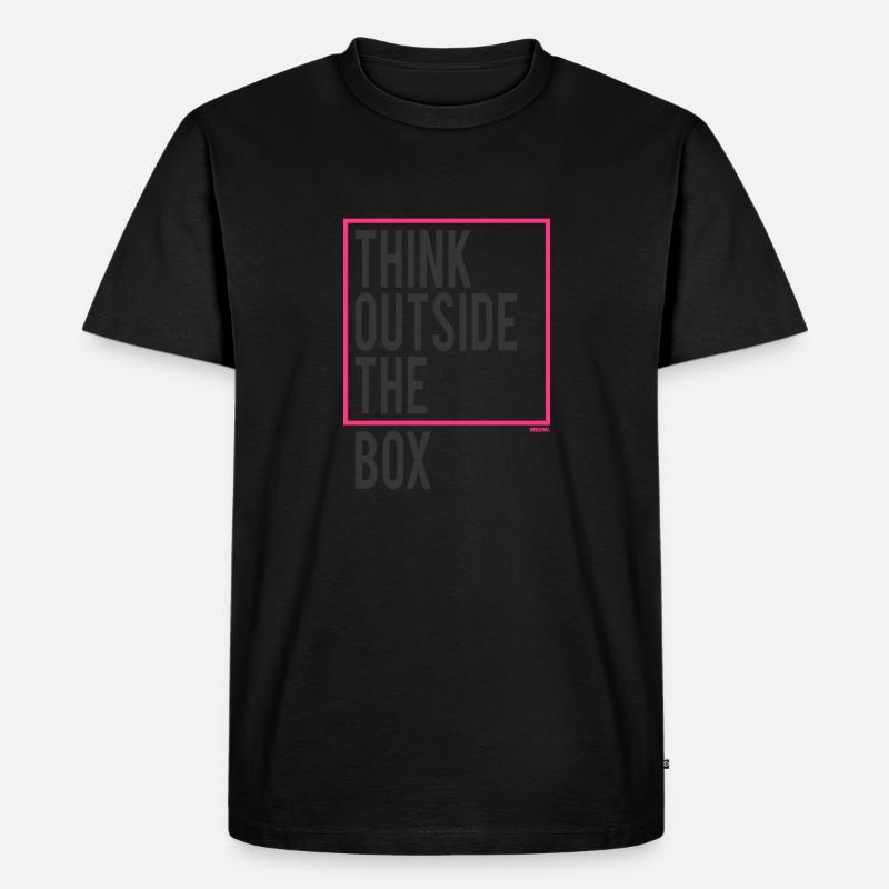 Think outside the Box - Männer Premium Bio T-Shirt - Schwarz