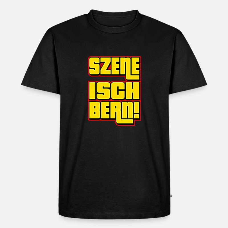 Szene Isch Bern - Männer Premium Bio T-Shirt - Schwarz