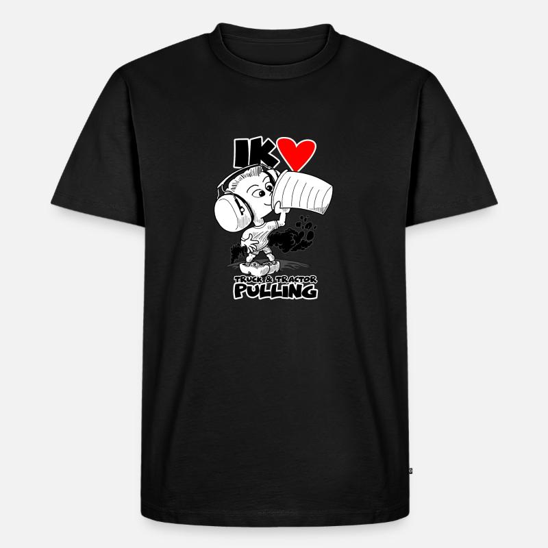 1220 TP Junge BW - Männer Premium Bio T-Shirt - Schwarz