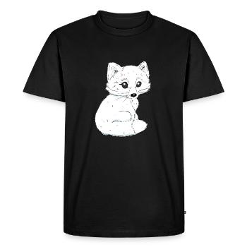 RENARD - T-shirt Premium bio Homme - noir - Devant - Nico (187cm)