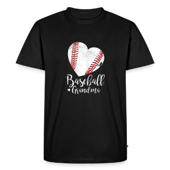 Fête des mères de grand-mère de baseball - T-shirt Premium bio Homme - noir - Devant - Nico (187cm)